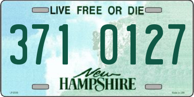 NH license plate 3710127