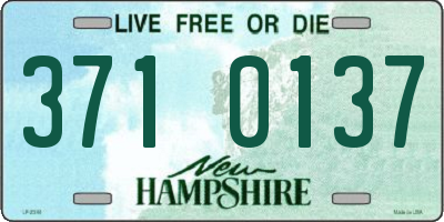 NH license plate 3710137
