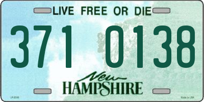 NH license plate 3710138