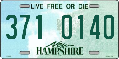 NH license plate 3710140