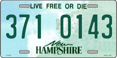 NH license plate 3710143