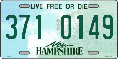 NH license plate 3710149