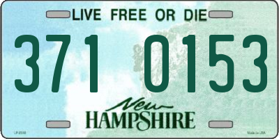 NH license plate 3710153