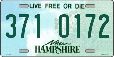 NH license plate 3710172