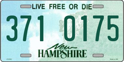 NH license plate 3710175