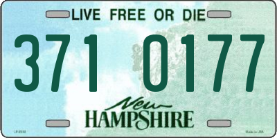 NH license plate 3710177