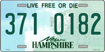 NH license plate 3710182