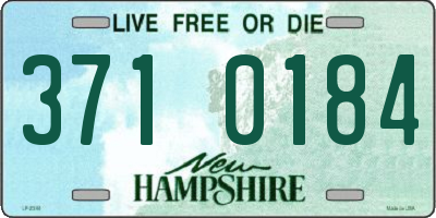 NH license plate 3710184