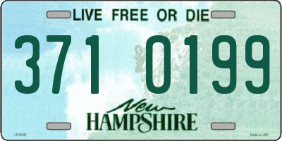 NH license plate 3710199