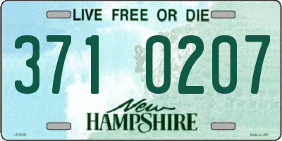 NH license plate 3710207