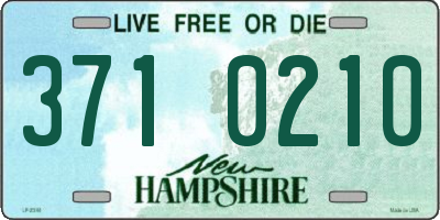 NH license plate 3710210