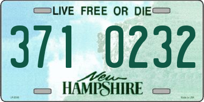 NH license plate 3710232