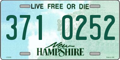 NH license plate 3710252