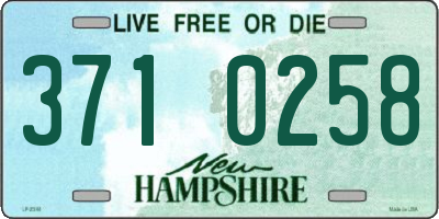 NH license plate 3710258