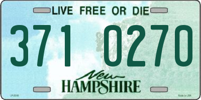 NH license plate 3710270