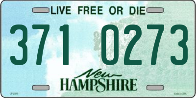 NH license plate 3710273