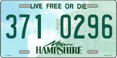 NH license plate 3710296