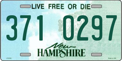 NH license plate 3710297