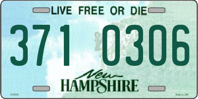 NH license plate 3710306