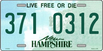 NH license plate 3710312