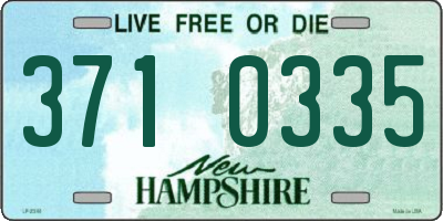NH license plate 3710335