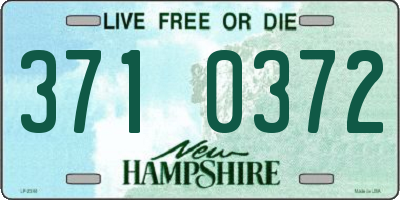 NH license plate 3710372