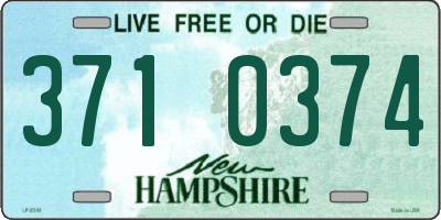 NH license plate 3710374