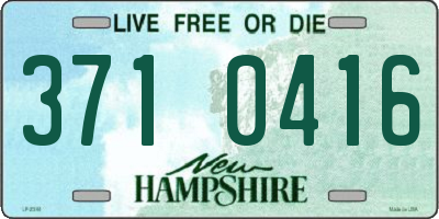 NH license plate 3710416