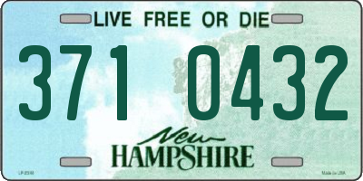 NH license plate 3710432