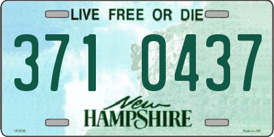 NH license plate 3710437