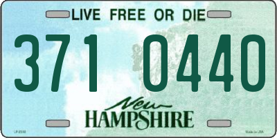 NH license plate 3710440