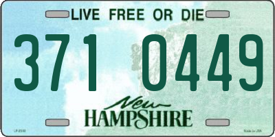 NH license plate 3710449