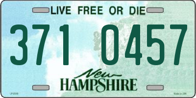 NH license plate 3710457
