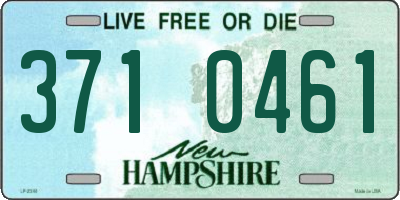 NH license plate 3710461