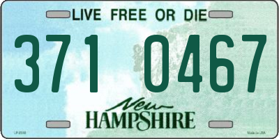NH license plate 3710467
