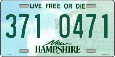 NH license plate 3710471