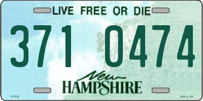 NH license plate 3710474