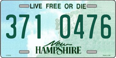 NH license plate 3710476