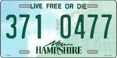NH license plate 3710477
