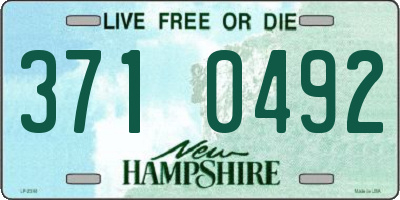 NH license plate 3710492