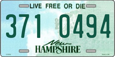 NH license plate 3710494