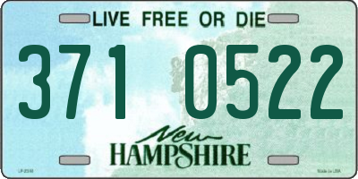 NH license plate 3710522