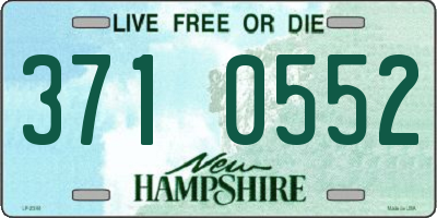 NH license plate 3710552