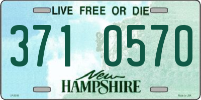 NH license plate 3710570
