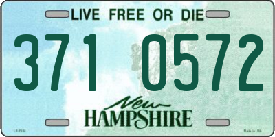 NH license plate 3710572