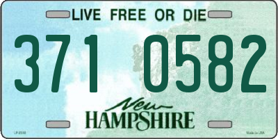 NH license plate 3710582
