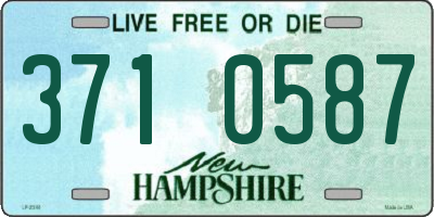 NH license plate 3710587