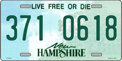 NH license plate 3710618