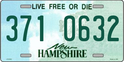 NH license plate 3710632