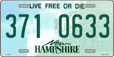 NH license plate 3710633
